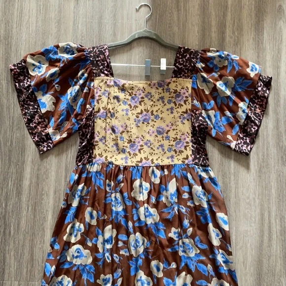 No.6 New York Silk Bohemian Floral Dress - Picture 3 of 7